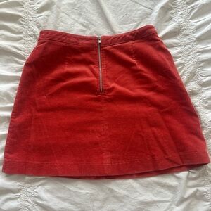 Bright Red Mini Skirt~Size Small